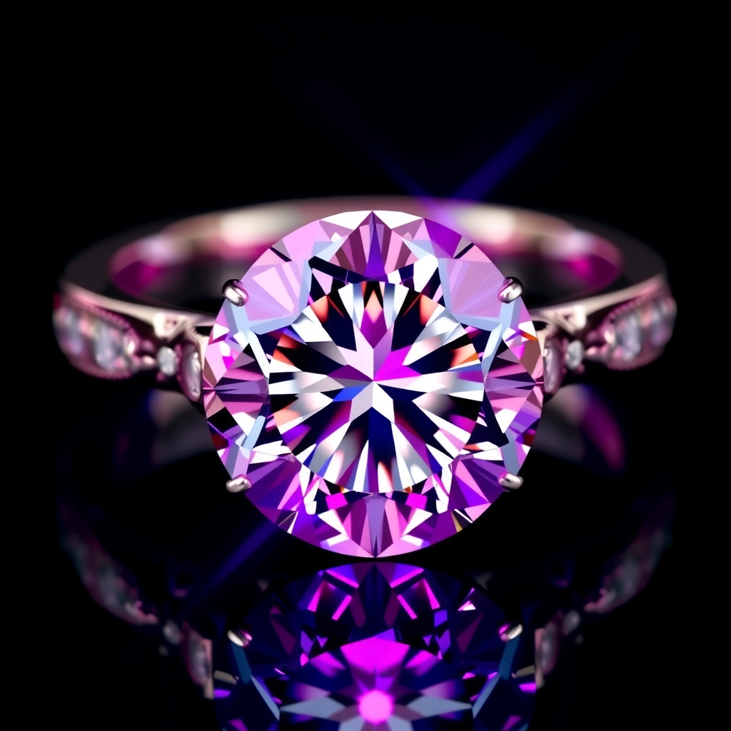 Diamond ring macro product photography